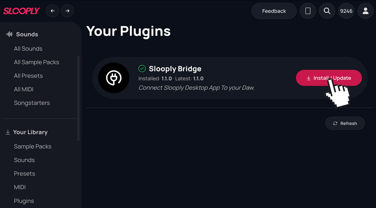 Slooply Desktop App plugin installation