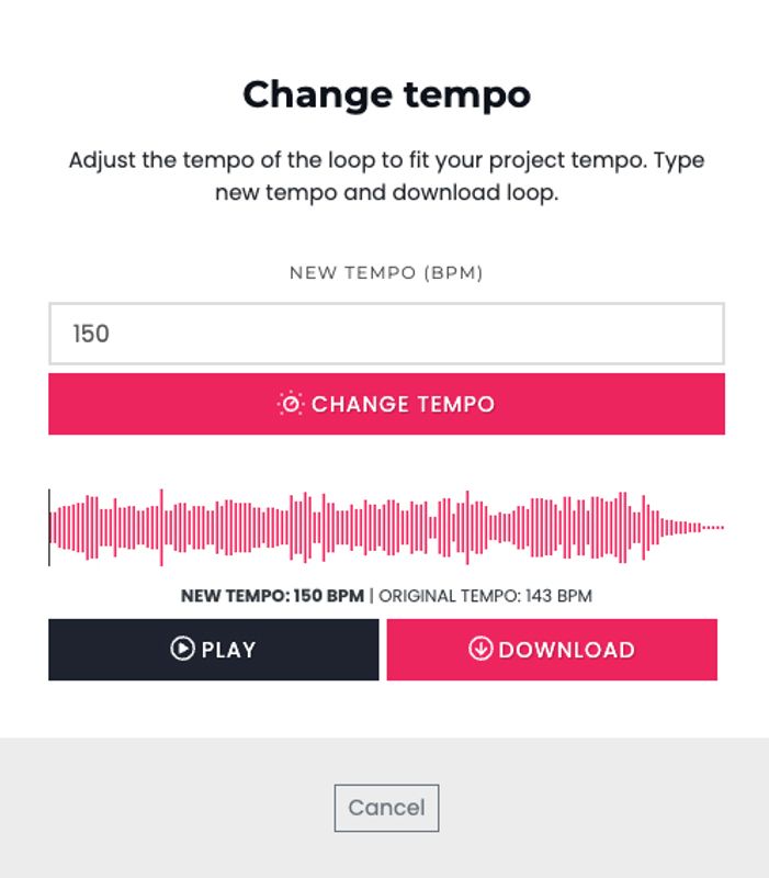 Slooply - Change Tempo of loop!