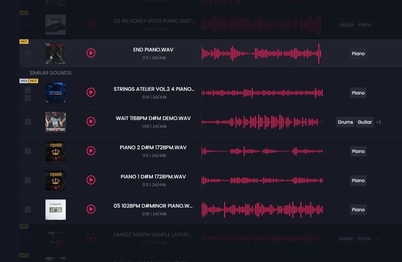 Slooply - Find similar sounds!